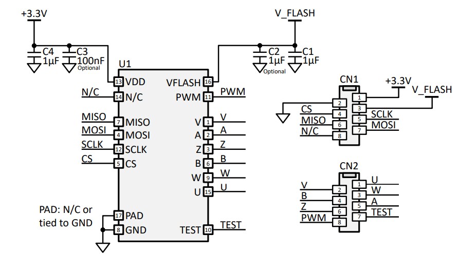 Schematic - Monolithic Power Systems (MPS) TBMA Test Boards for MagAlpha™ Sensors